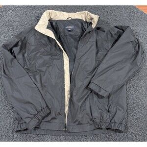 Canyon Ridge  Black Light Weight Hooded Jacket Wind Breaker Hiker Size XLT